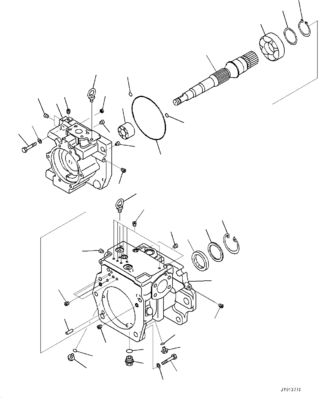 708-1H-00261 708-1H-01261 708-1H-04270 Voor Komatsu Bulldozer D375A-8 Hydraulische hoofdpomp