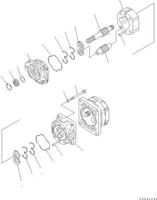 705-52-30A00 705-14-32731 Voor Komatsu Bulldozer D155A-6 D155AX-6 Hydraulische pomp Kolvenpomp Naverkoop