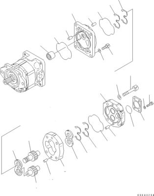 705-52-30A00 705-14-32731 Voor Komatsu Bulldozer D155A-6 D155AX-6 Hydraulische pomp Kolvenpomp Naverkoop