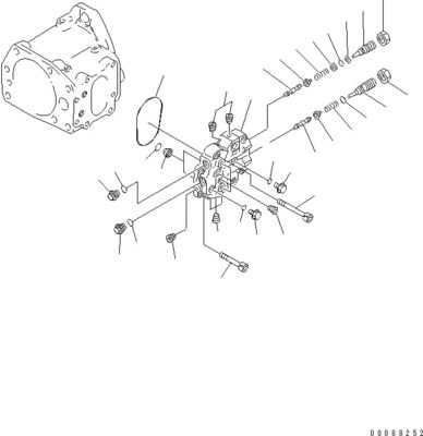 708-1L-00370 708-1L-01310 708-1L-04010 Voor Komatsu Bulldozer D275AX-5E0 Hydraulische pomp Kolvenpomp Naverkoop