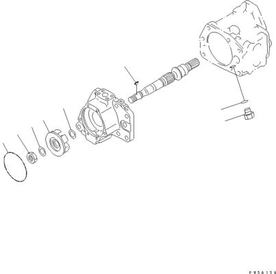 708-1L-00370 708-1L-01310 708-1L-04010 Voor Komatsu Bulldozer D275AX-5E0 Hydraulische pomp Kolvenpomp Naverkoop