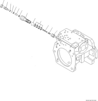 708-1H-00251 708-2H-04650 Voor Komatsu Bulldozer D155AX-6 D155AX-6A Hydraulische hoofdpomp