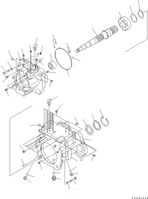 708-1H-00251 708-2H-04650 Voor Komatsu Bulldozer D155AX-6 D155AX-6A Hydraulische hoofdpomp