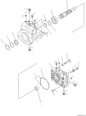 708-1H-00021 708-1H-01021 708-1H-04111 Voor Komatsu Bulldozer D275AX-5 Hydraulische hoofdpomp