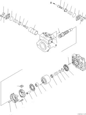 708-1H-00021 708-1H-01021 708-1H-04111 Voor Komatsu Bulldozer D275AX-5 Hydraulische hoofdpomp