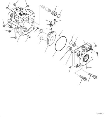 708-1T-00551 708-1T-01551 708-1T-04150 Voor Komatsu Bulldozer D39EX-22 D39PX-22 D31EX-22 Hydraulische FUN Pump Originele