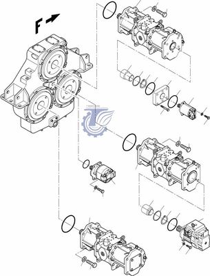 95177940 89652440 Voor Komatsu graafmachine PC4000-6 Hydraulische ventilatormotor
