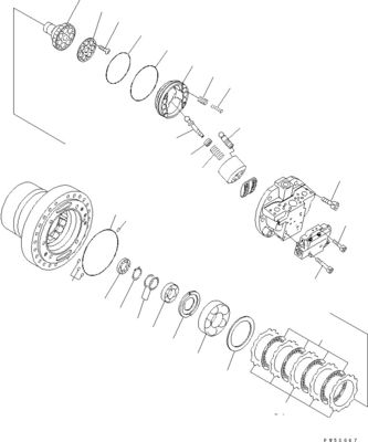 706-86-01550 706-86-43210 Voor Komatsu D31EX-21 D37PX-21 D39EX-21 Bulldozer
