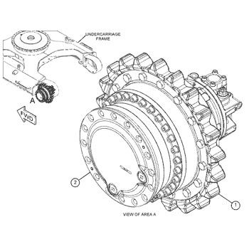 527-7077 511-6008 511-6009 Voor CAT-graafmachine 318F 320GC 323GC 325F Reismontage Eind aandrijving Originele reismotor