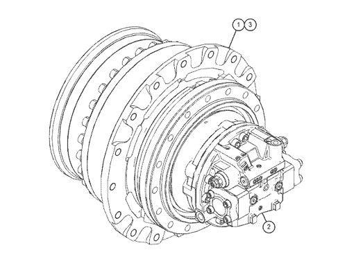 527-7077 511-6008 511-6009 Voor CAT-graafmachine 318F 320GC 323GC 325F Reismontage Eind aandrijving Originele reismotor