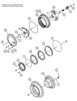 527-7077 511-6008 511-6009 Voor CAT-graafmachine 318F 320GC 323GC 325F Reismontage Eind aandrijving Originele reismotor