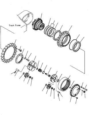 207-27-00260 708-8H-00320 Voor Komatsu graafmachine PC300-7 340NLC-7 350-7 Reismontage Finale aandrijving Originele reismotor