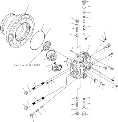 706-8J-01012 706-8J-01011 Voor Komatsu PC400-7 450-7 450-8 Graafmachine Reismontage Finale aandrijving Originele reismotor