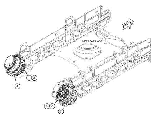 455-2770 155-9198 455-2772 455-2771 Voor CAT 390D 390F 385C Graafmachine Reismontage Eind aandrijving Originele reismotor