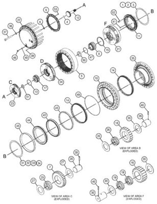 455-2770 155-9198 455-2772 455-2771 Voor CAT 390D 390F 385C Graafmachine Reismontage Eind aandrijving Originele reismotor