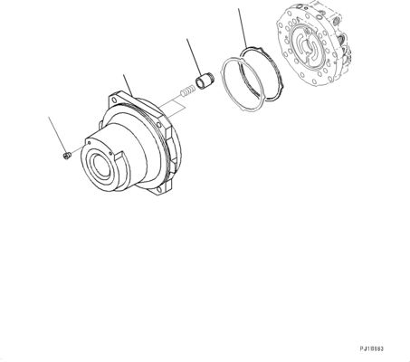 21N-60-34100 21N6034100 Voor Komatsu PC1250-8 1250SP-8 Graafmachine Hydraulische aandrijving Motor Naverkoop