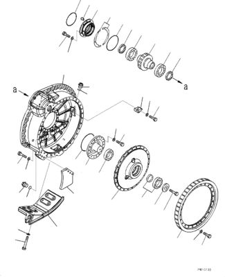 17M-27-00410 17M-27-00252 17M-27-00251 Voor Komatsu Bulldozer D275A-5R Reismontage Eind aandrijving Reismotor Originele
