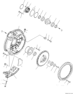 17M-27-00350 17M-27-00530 17M-27-00540 Voor Komatsu Bulldozer D275A-5D Reismontage Eind aandrijving Reismotor Originele