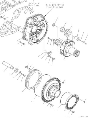 17M-27-00360 17M-27-00510 17M-27-00271 Voor Komatsu Bulldozer D275A-5D Reismontage Eindrijving Reismotor Originele
