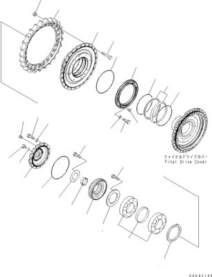 17M-27-00270 17M-27-00271 Voor Komatsu Bulldozer D275A-5D Reismontage Finale aandrijving Reismotor Originele aftermarket
