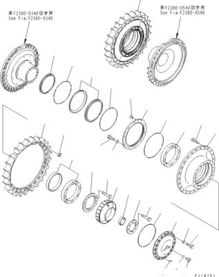 195-27-00801 195-27-00811 Graafmachine Final Drive Voor Komatsu Bulldozer D375A-8 Originele Aftermarket