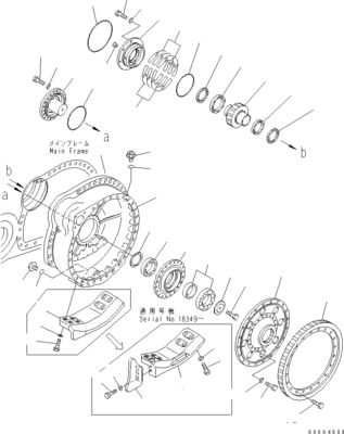 195-27-00801 195-27-00811 Graafmachine Final Drive Voor Komatsu Bulldozer D375A-8 Originele Aftermarket