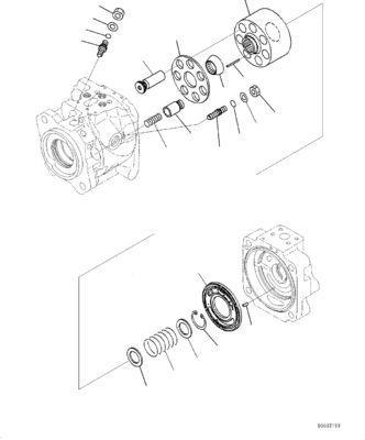708-1U-00120 708-1U-00140 708-1U-00170 708-1L-04010 R7081U00120 R7081U00171 708-1U-01151 Voor Komatsu WA380-6 WA430-6 Wielladders Hydraulische pomp Stuurpomp