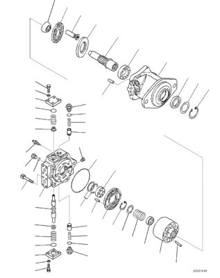 708-7F-00050 708-7F-11130 708-7L-04180 Voor Komatsu D65EX-18EO D65EXI-18EO D65PX-18EO D65WX-18E0 Bulldozer Hydraulische HSS-pomp