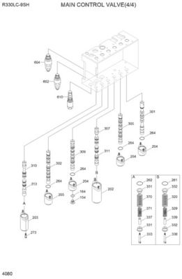 31N9-17000P 31Q9-17001P 31Q9-17002P Voor Hyundai Graafmachine R330LC-9S R330LC-9SH Hydraulische hoofdklep Constructie Machinerie Onderdelen Naverkoop Hoogwaardige Originele