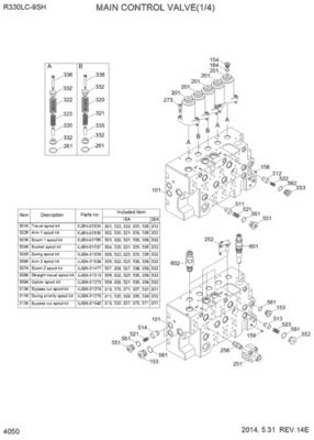 31N9-17000P 31Q9-17001P 31Q9-17002P Voor Hyundai Graafmachine R330LC-9S R330LC-9SH Hydraulische hoofdklep Constructie Machinerie Onderdelen Naverkoop Hoogwaardige Originele