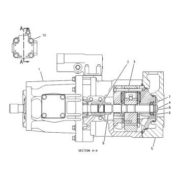 1200140 CA1200140 120-0140 Voor CAT 928G 928H 928HZ IT28G Wielladder Hydraulische hoofdpomp Kolvenpomp Pomp ASSY Pump GP-PISTON Naverkoop