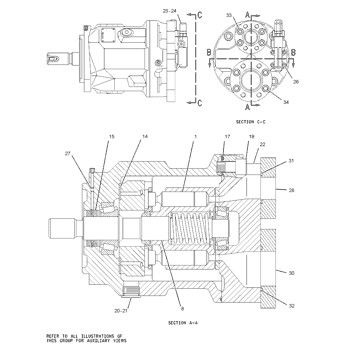 1902279 CA1902279 1902279 0R-0912 Voor CAT 784C 785C TRACTOR TRUCK Hydraulische hoofdpomp zuigerpomp pomp ASSY PUMP GP-PISTON Naverkoop Hoogwaardige originele
