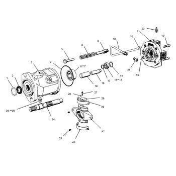 1126564 CA1126564 112-6564 Voor CAT 416C 426C 428C 436C 438C Backhoe Loader Hydraulische hoofdpomp Kolvenpomp Pomp ASSY POMP GP-PISTON Naverkoop Hoogwaardige originele