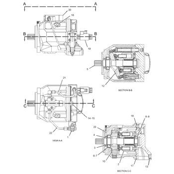 2896370 CA2896370 289-6370 Voor CAT 432E 434E 442E 444E Backhoe Loader Hydraulische hoofdpomp zuigerpomp Pomp ASSY POMP GP-PISTON Naverkoop Hoogwaardige originele