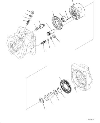 708-1W-00560 708-1W-01560 708-1W-02360 708-1W-08360 Voor Komatsu WA320-7 Wielladders Hydraulische hoofdpomp stuurpomp zuigerpomp HST Pump ASSY Aftermarket Originele