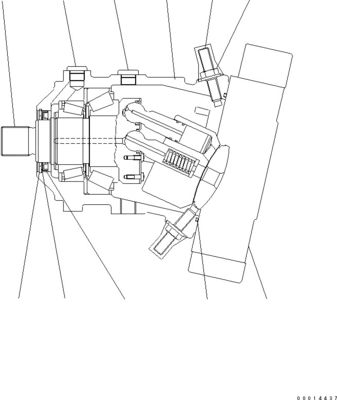 419-18-41200 419-18-31201 419-18-41201 Voor Komatsu WA320-6 WA320PZ-6 WA320PT-5L WHEEL LOADERS Hydraulische reismotor HST Motor Naverkoop