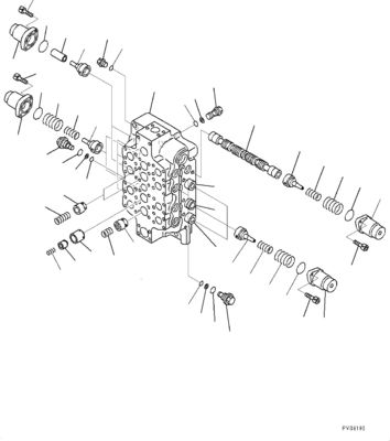 PC1250LC-8 PC1250-8 PC1250SP-8 PC1250-8R Graafmachine Hydraulische hoofdcontroleaansluiting NO.3 Onderdelen voor bouwmachines