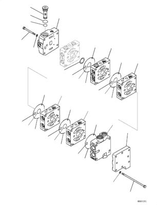 7231413300 Master Control Valve Voor Komatsu D39EX-22 D39PX-22 D31EX-22 D31PX-22 D37EX-22 BULLDOZERS Afvalonderdelen