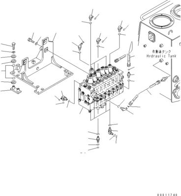 Oorspronkelijke mastercontroleventil voor Komatsu D475A-5 D475A-5A BULLDOZERS 723-46-27100 723-46-27101 7234627100 bouwmachineonderdelen