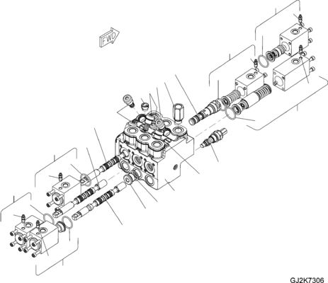 42W-64-33021 42W-64-33020 Voor Komatsu WA100M-6 WA90-6 Wielladders Hydraulische hoofdcontroleaansluiting Constructie-machineonderdelen Naverkoop Hoogwaardige originele