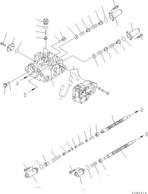 700-92-39000 7009239000 700-82-84001 709-93-12700 Voor Komatsu WA320-6 WA320-5L Wielladders Hydraulische hoofdklep Constructie-machineonderdelen Afvalmarkt Hoogwaardige originele