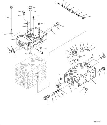 723-44-13801 723-46-00931 Voor Komatsu WA470-8 480-8 470-8EO Wielladders Hydraulische hoofdcontroleaansluiting Constructie-machineonderdelen Naverkoop Hoogwaardige originele