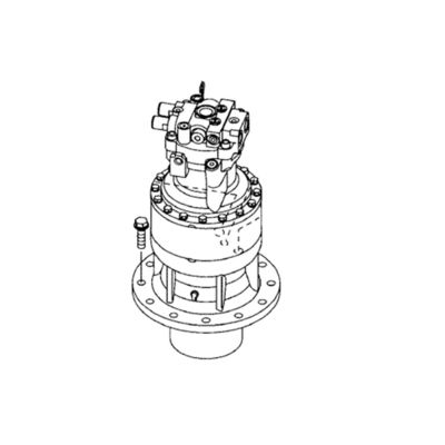 KRC10010 SWINGING DEVICE ASSY / SWING GEARBOX / SWING REDUCTION GEAR FOR CASE SH200-5 CX210C CX210B EXCAVATOREN PARTES AFTERMARKET ORIGINAAL