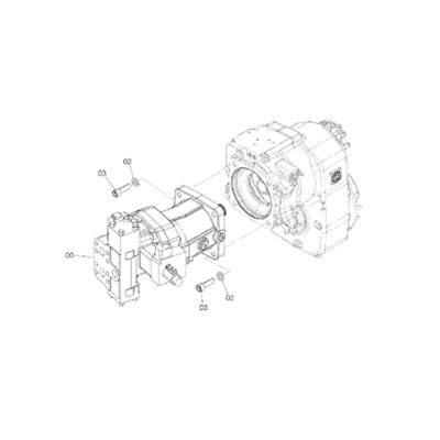4651466 voor HITACHI ZX170W-3 ZX190W-3 TRAVEL MOTOR TRAVEL ASSEMBLY FINAL DRIVE DRIVE GP-FINAL -WITH MOTOR AFTERMARKET OORGINAL