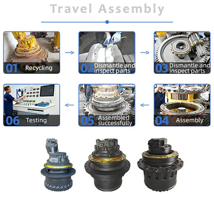 High Quality Final Drive Travel Assembly For Doosan DX140LC Excavator Travel Motor Travel Gearbox K1014772A 170401-00082 High Torque