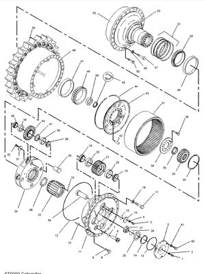 Heavy-Duty Final Drive Gearboxes For TQCAT 785C, 777F, 777D, 992K, D11R, & D10T – High-Performance Replacement Parts